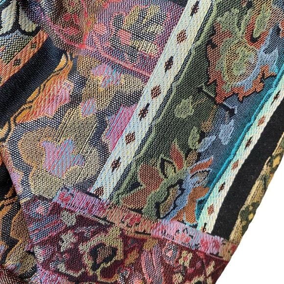 Vintage Mod Depositato Bobelin Tapestry Metallic Clutch Bag Purse Made In Italy - Picture 8 of 11